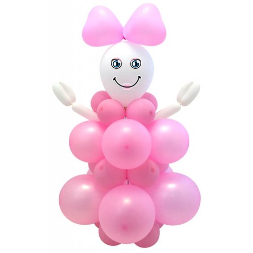 Geboorte ballon decoratie meisje (ballon pakket) Geboorte ballon decoratie meisje (ballon pakket)