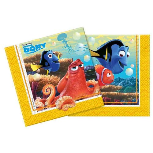 Finding Dory feestartikelen: servetten Finding Dory feestartikelen: servetten
