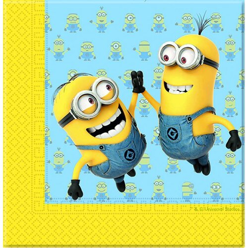 Minions feestartikelen: servetten Minions feestartikelen: servetten