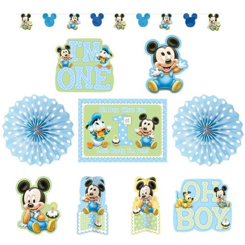 baby Mickey Mouse 1 jaar kamer versiering feestpakket (decoratie) baby Mickey Mouse 1 jaar kamer versiering feestpakket (decoratie)