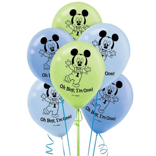 baby Mickey Mouse 1 jaar ballonnen (15 ballonnen) baby Mickey Mouse 1 jaar ballonnen (15 ballonnen)