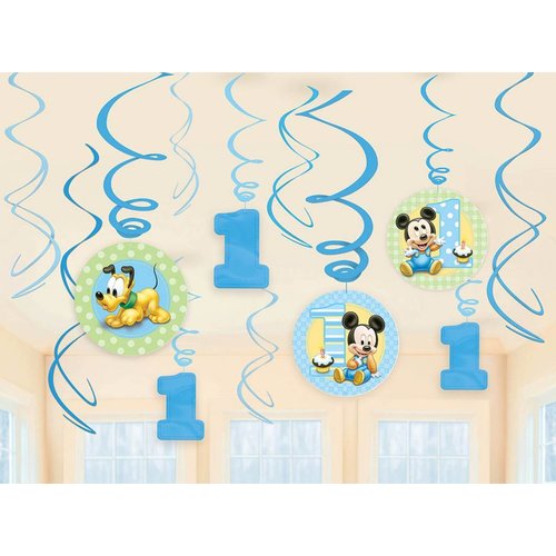 Baby Mickey Mouse hangdecoratie 1 jaar Baby Mickey Mouse hangdecoratie 1 jaar