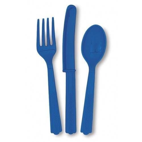 Bestek, 18 delig donker blauw Bestek, 18 delig donker blauw