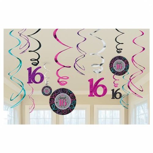 sweet 16 hangdecoratie sweet 16 hangdecoratie