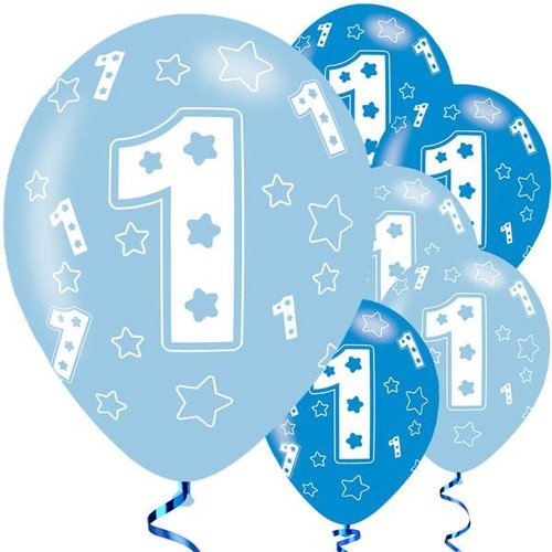 blauwe ballonnen 1e verjaardag sterren blauwe ballonnen 1e verjaardag sterren