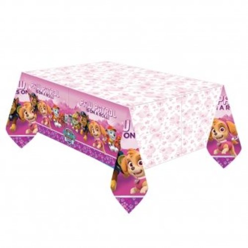 roze Paw patrol tafelkleed roze Paw patrol tafelkleed