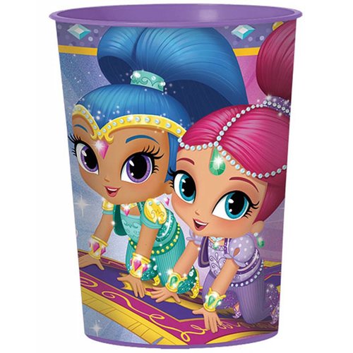 Shimmer en Shine feestartikelen plastic beker (1 beker) Shimmer en Shine feestartikelen plastic beker (1 beker)