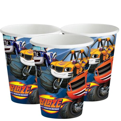 Blaze en de monster wielen bekers, voor een feestje Blaze en de monster wielen bekers, voor een feestje