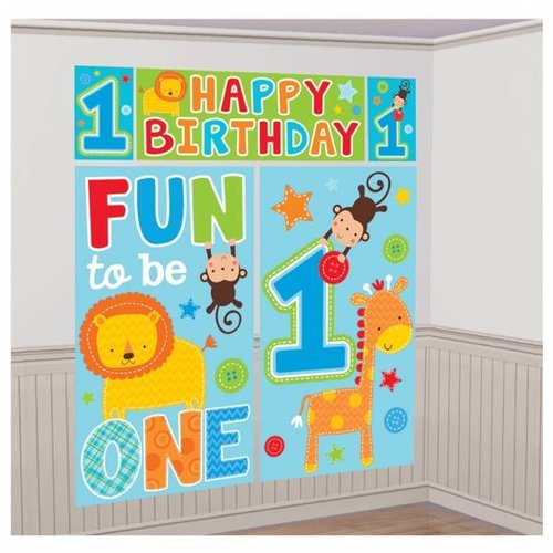 fun to be one 5-delige mega poster (safari) jongen fun to be one 5-delige mega poster (safari) jongen