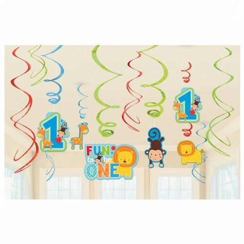 hangdecoratie fun to be one (safari) jongen hangdecoratie fun to be one (safari) jongen