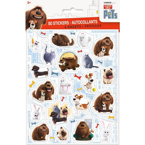 Secret Life of Pets uitdeelcadeautjes stikkervellen Secret Life of Pets uitdeelcadeautjes stikkervellen