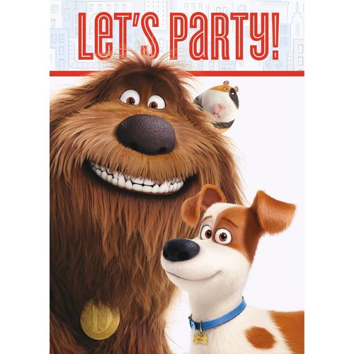 Secret Life of Pets feestartikelen uitnodigingen Secret Life of Pets feestartikelen uitnodigingen