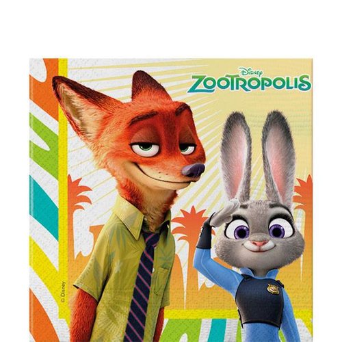 Zootropolis feestartikelen servetten Zootropolis feestartikelen servetten