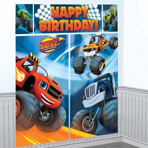 Blaze en de monster wielen feestartikelen MEGA poster (5 delen) Blaze en de monster wielen feestartikelen MEGA poster (5 delen)