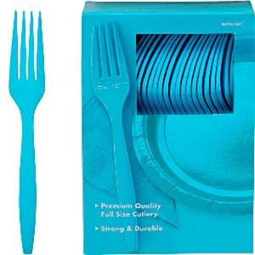 blauwe plastic vorken per stuk blauwe plastic vorken per stuk