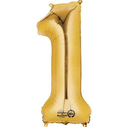 folie ballon goud nummer 1 groot folie ballon goud nummer 1 groot
