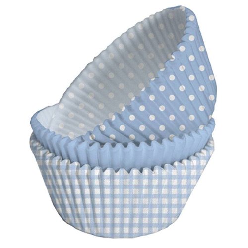 licht blauwe cupcake vormpjes (75 stuks) licht blauwe cupcake vormpjes (75 stuks)