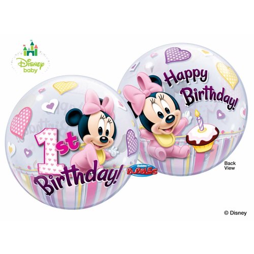 1 jaar Minnie Mouse bubble ballon (1 ballon) - Copy 1 jaar Minnie Mouse bubble ballon (1 ballon) - Copy