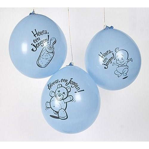 Geboorte ballon jongen (10 stuks) Geboorte ballon jongen (10 stuks)