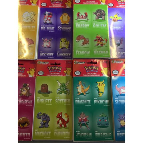 Set van 6x = 12 vellen. Pokemon stickers voor traktatie / uideelcadeautjes Set van 6x = 12 vellen. Pokemon stickers voor traktatie / uideelcadeautjes