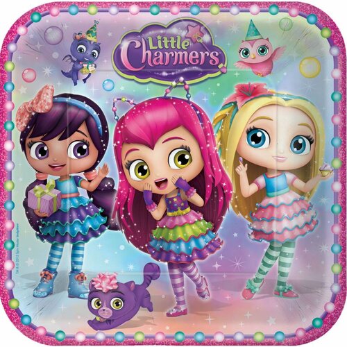 Little Charmers feestartikelen borden (groot ) Little Charmers feestartikelen borden (groot )