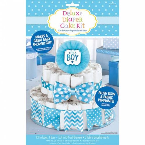 Luiertaart set de luxe voor jongen. Babyshower of kraamcadeau Luiertaart set de luxe voor jongen. Babyshower of kraamcadeau