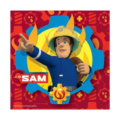 Servetten, brandweerman Sam feest (N) Servetten, brandweerman Sam feest (N)