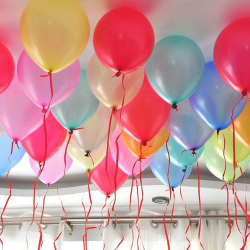 Helium gevulde metallic latex ballon Helium gevulde metallic latex ballon