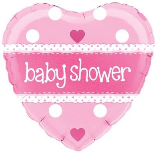 babyshower versiering folie ballon roze babyshower versiering folie ballon roze