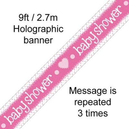 babyshower versiering banner roze babyshower versiering banner roze