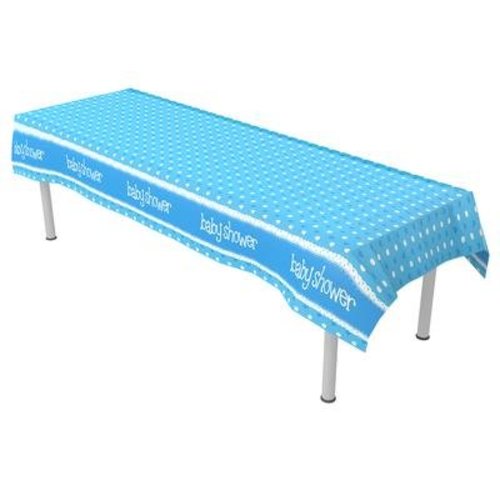 babyshower versiering tafelkleed blauw babyshower versiering tafelkleed blauw