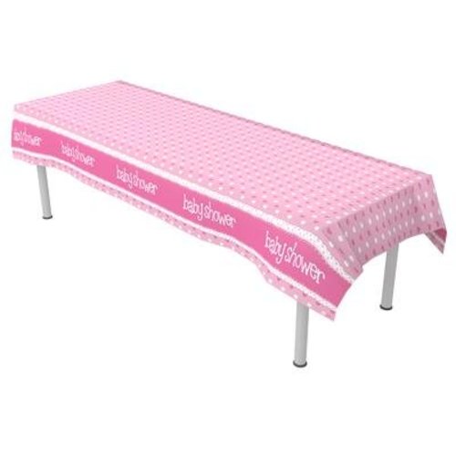 babyshower versiering tafelkleed roze babyshower versiering tafelkleed roze