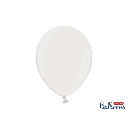 Premium ballonnen 30 cm in mat, metallic en cristal. Wit Premium ballonnen 30 cm in mat, metallic en cristal. Wit