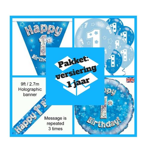 eerste verjaardag versiering - 1 jaar versiering jongen (p 1.) eerste verjaardag versiering - 1 jaar versiering jongen (p 1.)
