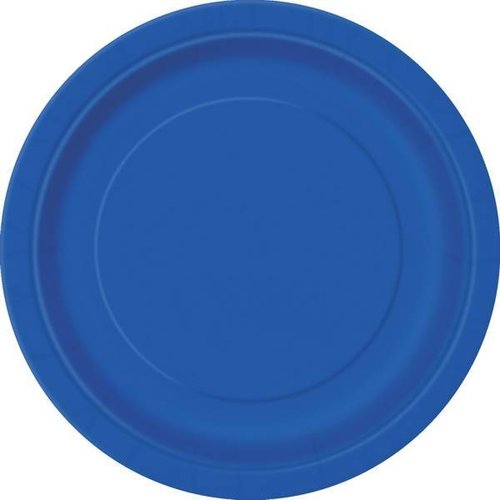 Gebaksbordje 18 cm 20 stuks blauw Gebaksbordje 18 cm 20 stuks blauw