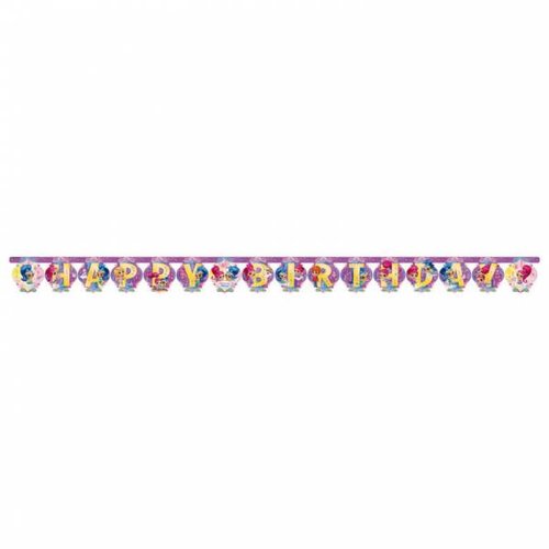 Shimmer en Shine feestartikelen letter slinger Happy Birthday Shimmer en Shine feestartikelen letter slinger Happy Birthday
