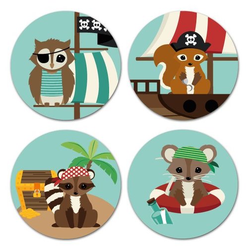 Oktoberdots Set Stickers Woodland Piraten Oktoberdots Set Stickers Woodland Piraten