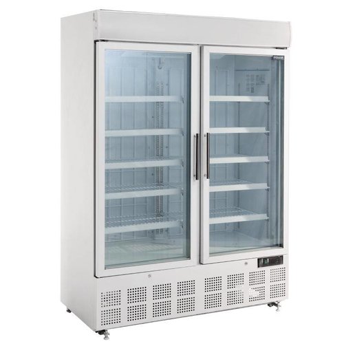 Polar 2-Deurs Display Vriezer met Lichtkoof - 920 Liter Polar 2-Deurs Display Vriezer met Lichtkoof - 920 Liter