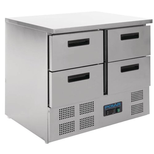 Polar Koelwerkbank met 4 Laden - Mini Polar Koelwerkbank met 4 Laden - Mini