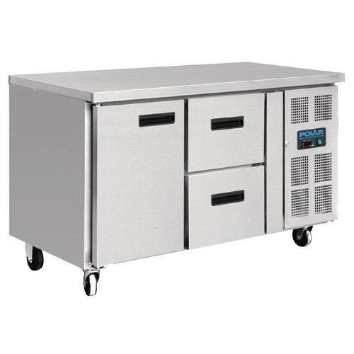 Polar Koelwerkbank met 1 Deur en 2 Laden Polar Koelwerkbank met 1 Deur en 2 Laden