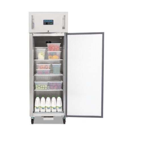 Polar 1-Deurs RVS Koelkast - 600 Liter Polar 1-Deurs RVS Koelkast - 600 Liter