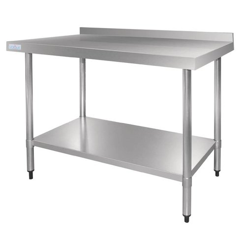 Vogue 60cm RVS Werktafel - 60cm diep, met opstand Vogue 60cm RVS Werktafel - 60cm diep, met opstand