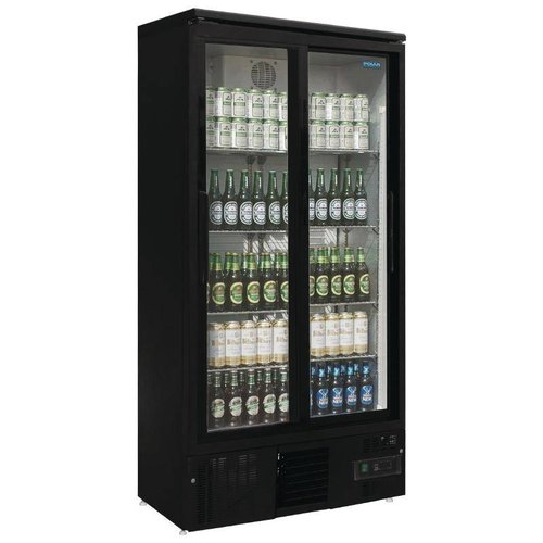 Polar koelkast met 2 glazen schuifdeuren - 490 Liter Polar koelkast met 2 glazen schuifdeuren - 490 Liter