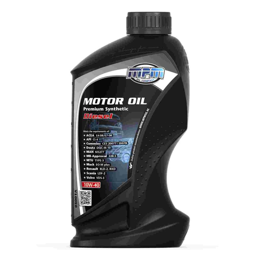 MPM Oil Motorolie 10W40 Premium synthetisch Diesel 0800oliekopen.nl
