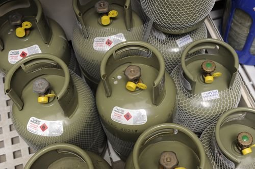 Gasflaschen in Holland