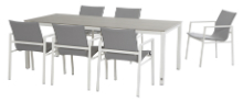 Albion dining set white