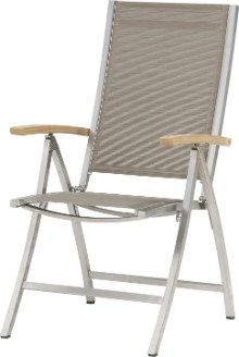 Edelstahl Klappsessel Nexxt mocca