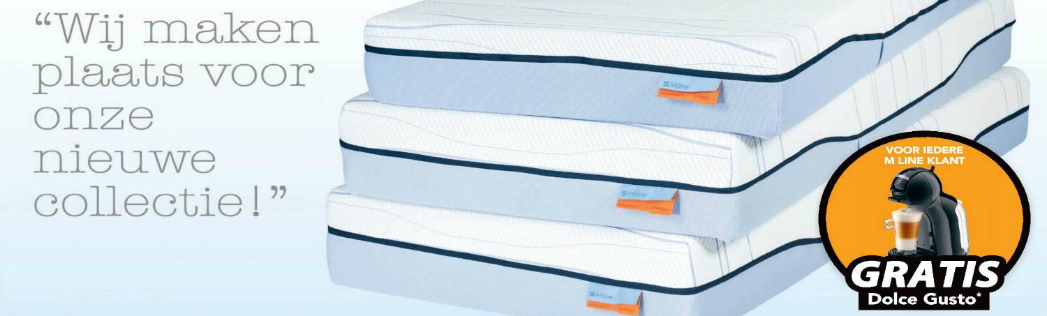 M Line matrassen aanbieding