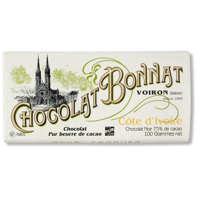 Bonnat Dunkle Schokolade 75% Cote d'Ivoire