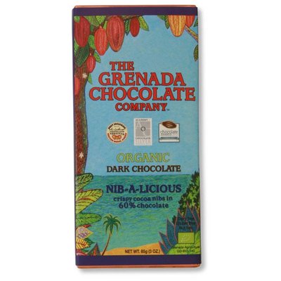 Grenada Chocolate Company Dunkle Bio-Schokolade 60% - Nib-a-Licious